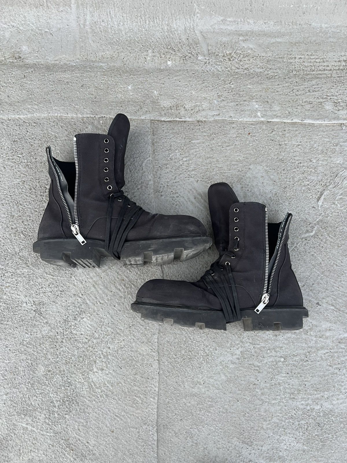 Rick Owens Rick Owens Megatooth Boots Drkshdw Size US 13 / EU 46 - 4 Thumbnail