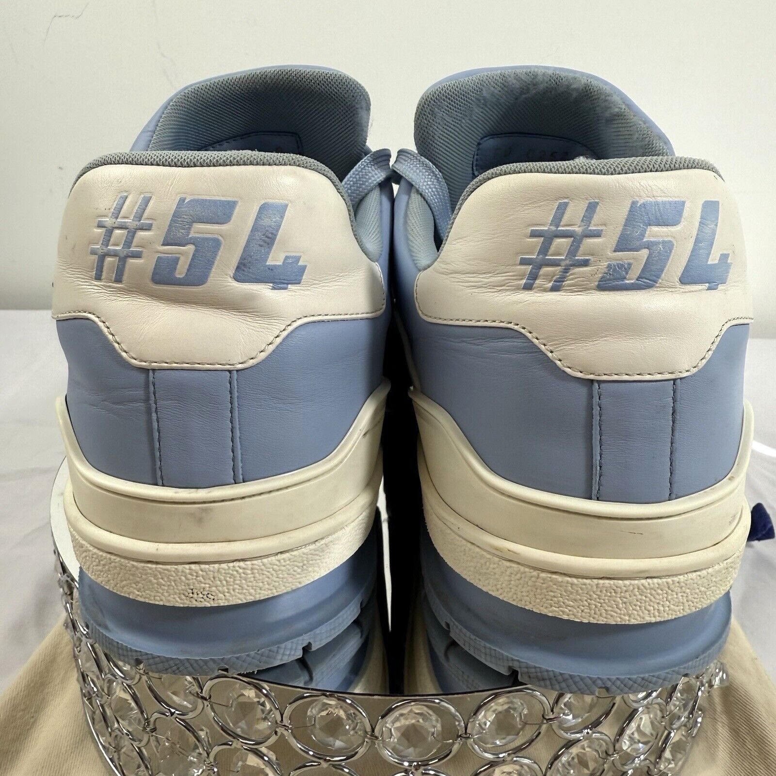 Louis Vuitton Louis Vuitton LV Trainer Sneakers Baby Blue Size 9 US Size US 9 / EU 42 - 3 Thumbnail