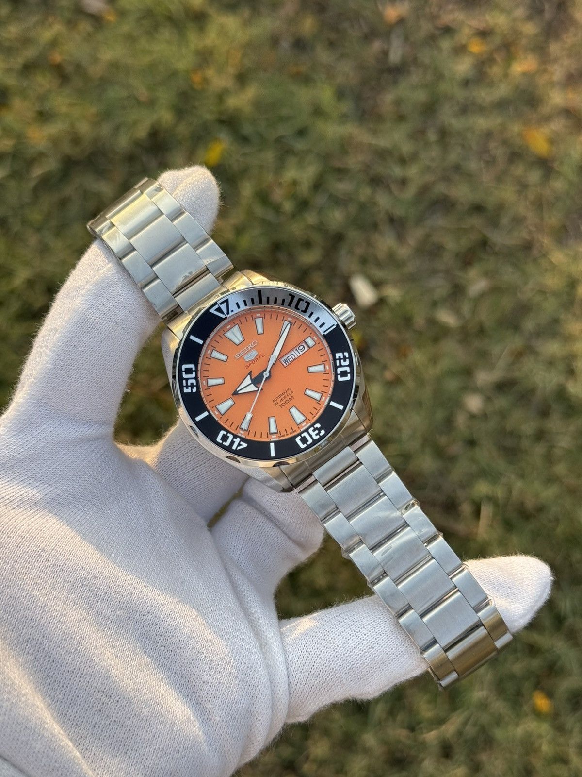 Seiko Seiko 5 Sports – black Diver Bezel– Automatic men watch Size 38 - 11 Thumbnail