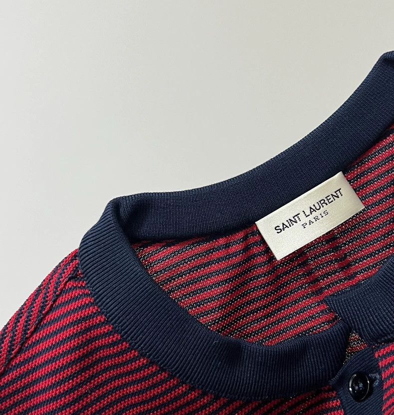 Saint Laurent Paris Saint Laurent Paris Men's Short Sleeve Polo- Size US S / EU 44-46 / 1 - 5 Thumbnail