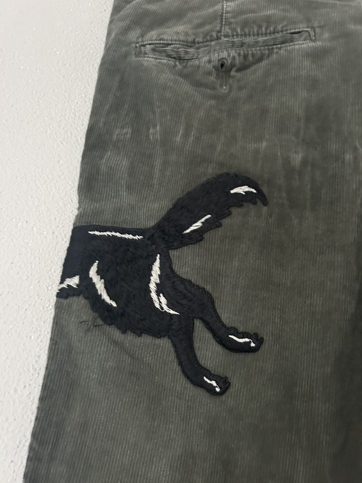 Gucci Washed Velvet Corduroy Wolf Pants Size US 32 / EU 48 - 10 Thumbnail