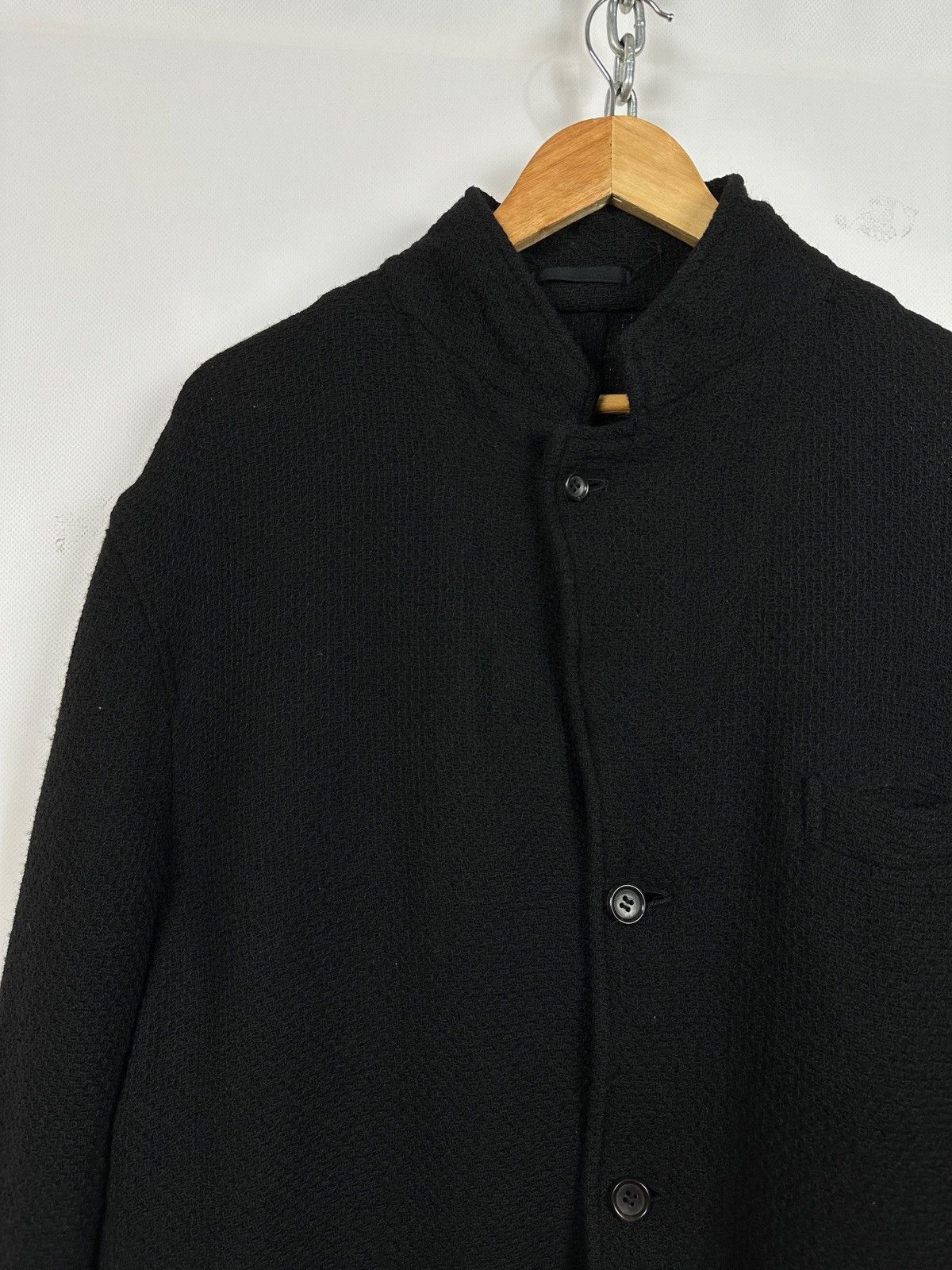 Comme des Garcons AD2002 Vintage Comme Des Garcons Homme Wool Knit Coat Jacket Size US M / EU 48-50 / 2 - 7 Thumbnail