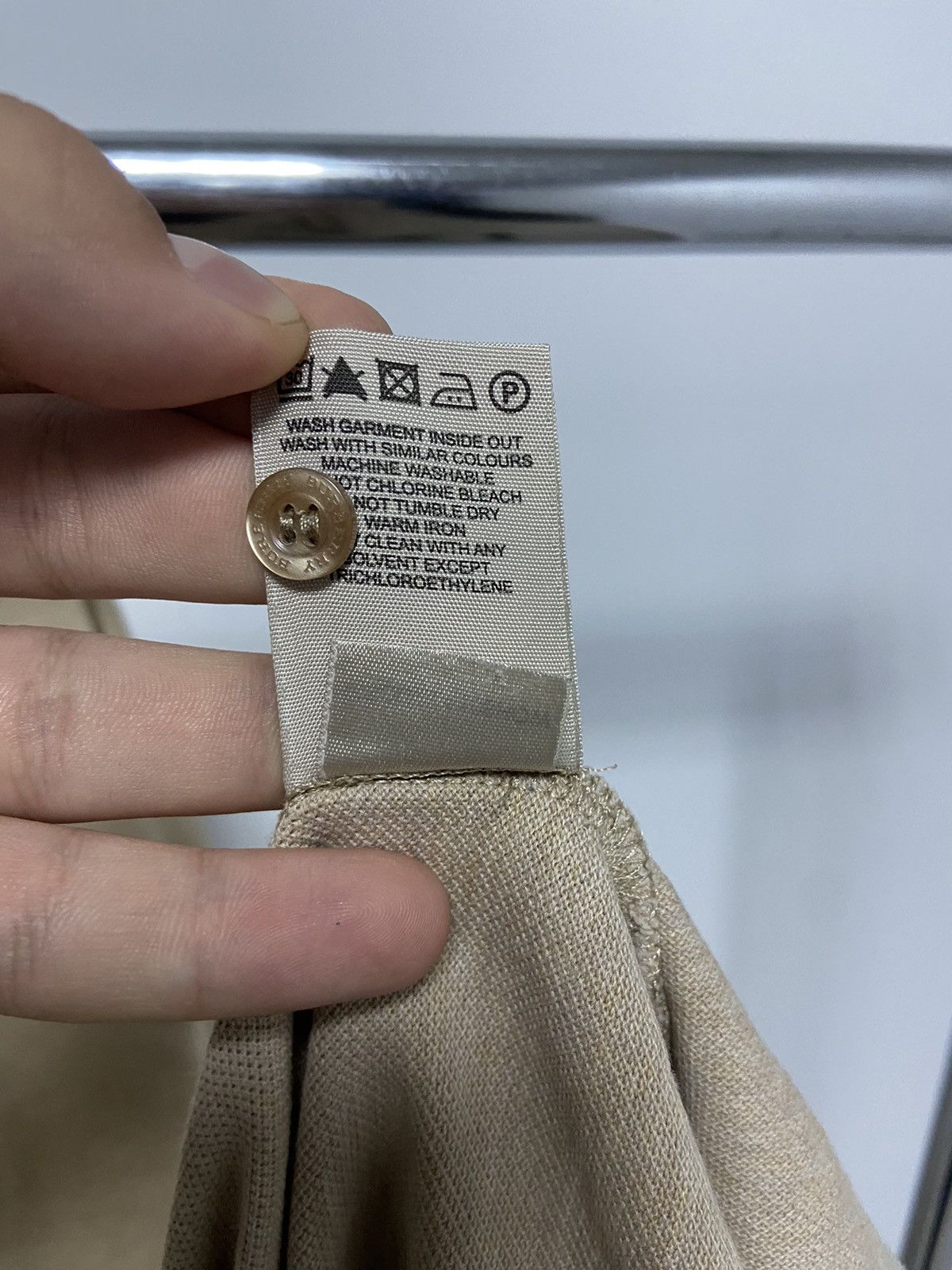 Burberry × Vintage Burberry polo Longsleeve small Logo Vintage 90s Size US M / EU 48-50 / 2 - 7 Thumbnail