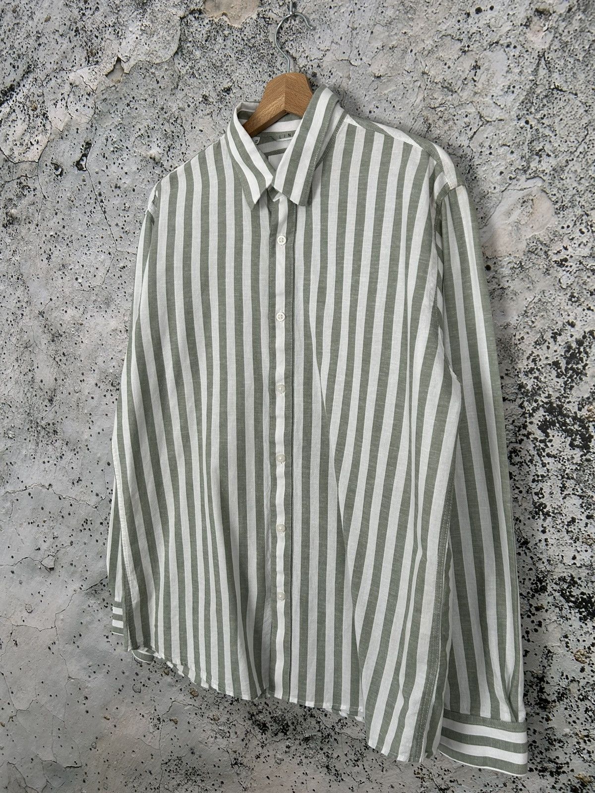 Selected Homme Selected Homme Linen Stripe Shirt Summer Elegant Minimalist Size US L / EU 52-54 / 3 - 2 Thumbnail