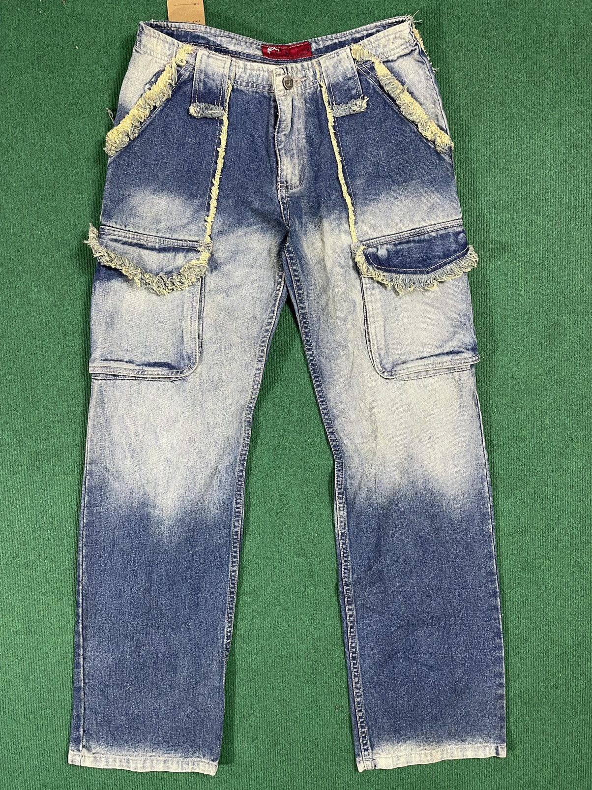 If Six Was Nine Distressed Look Japanese Jeans Multipocket Size US 30 / EU 46 - 3 Thumbnail