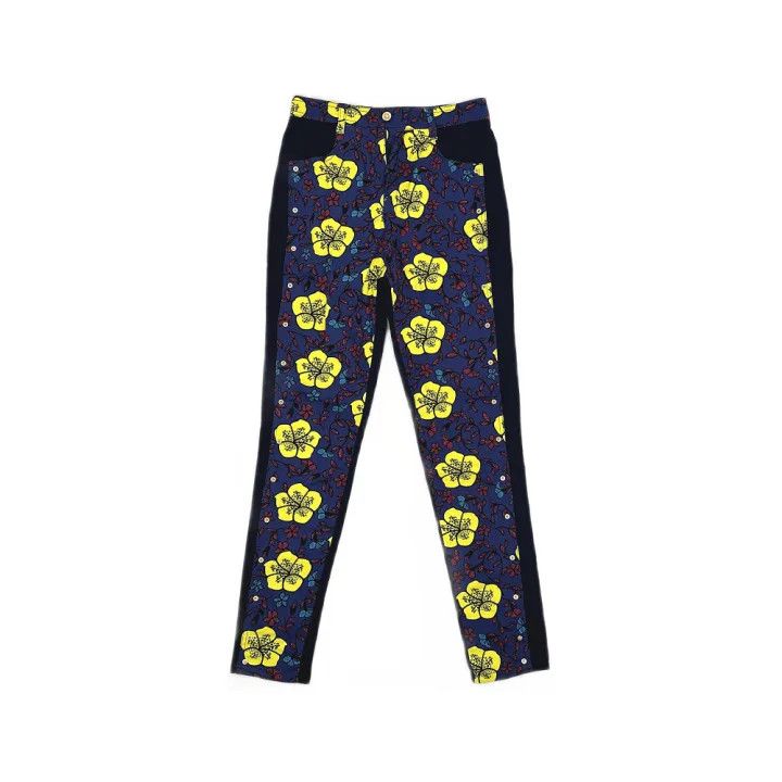 Kenzo KENZO Casual Chic Floral Straight-Leg Pants 0079 Size US 28 / EU 44 - 1 Thumbnail