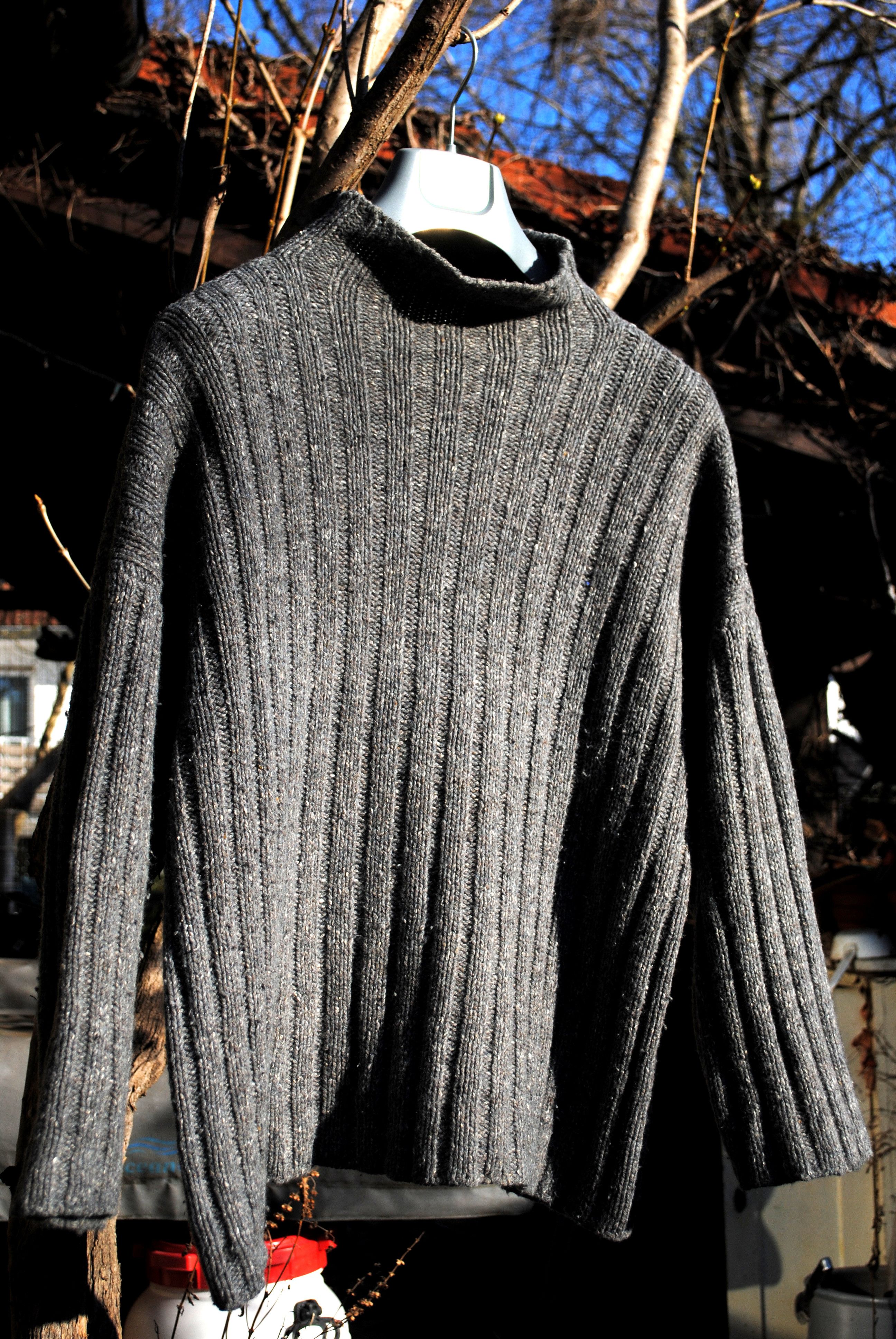 image of Dolce Gabbana Vintage 80's La Maglie Di D&g Oversize Knit Sweater in Grey, Men's (Size Medium)