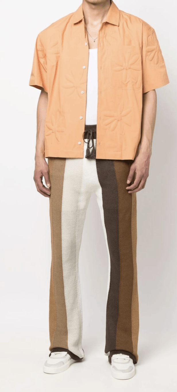 Amiri AMIRI STRIPED LINEN RELAXED PANTS Size US 32 / EU 48 - 1 Thumbnail