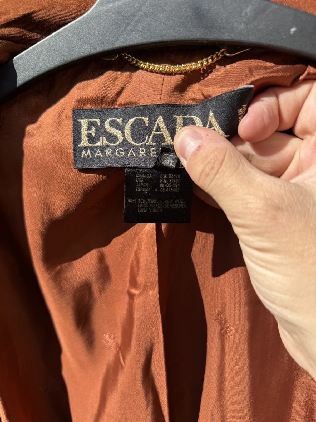 Escada Vintage Escada Viscose Luxury Blazer Made in Germany Size M / US 6-8 / IT 42-44 - 13 Thumbnail