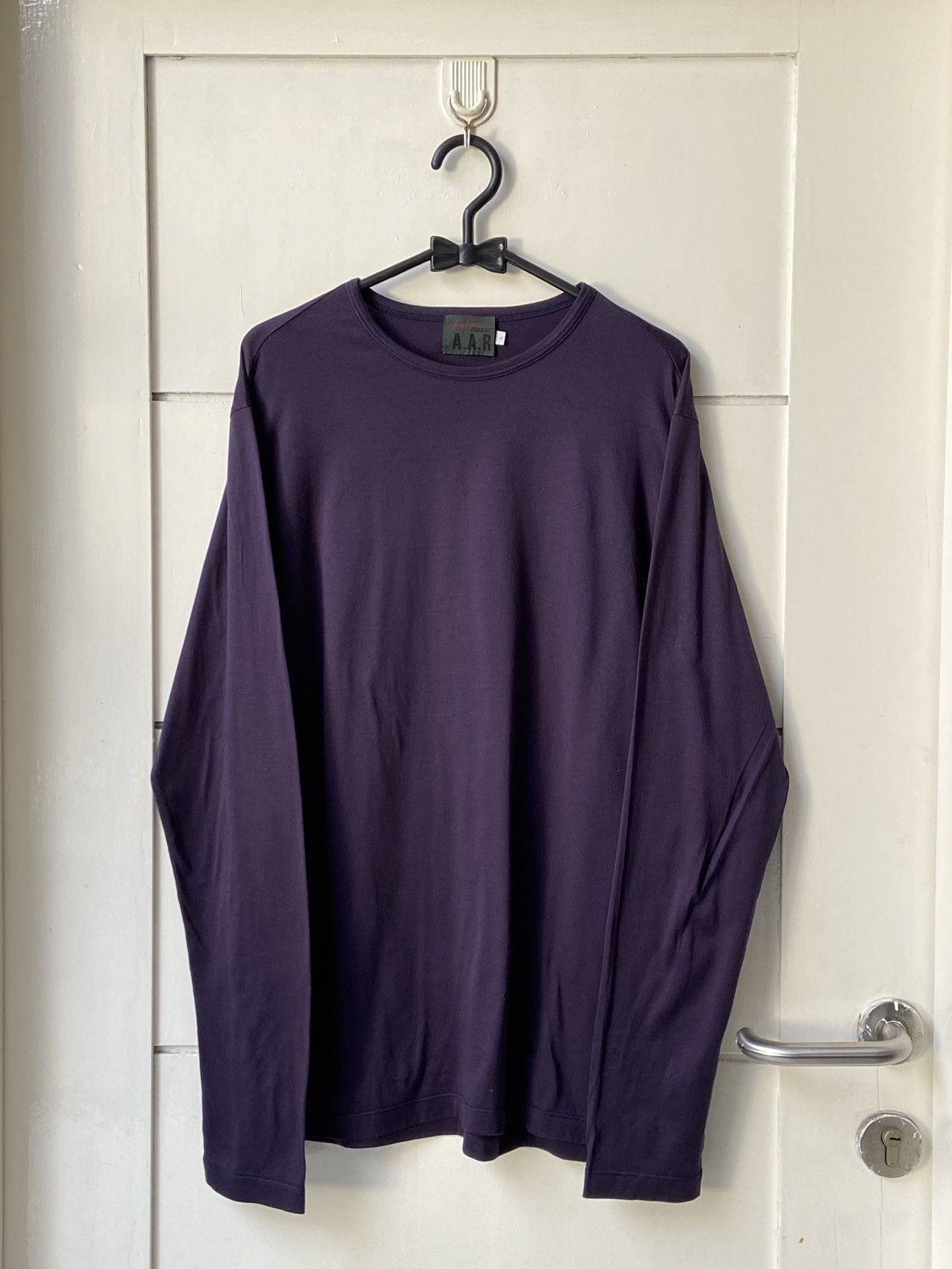 Designer A.A.R Yohji Yamamoto Purple Long Sleeve T-shirt Size US S / EU 44-46 / 1 - 9 Thumbnail
