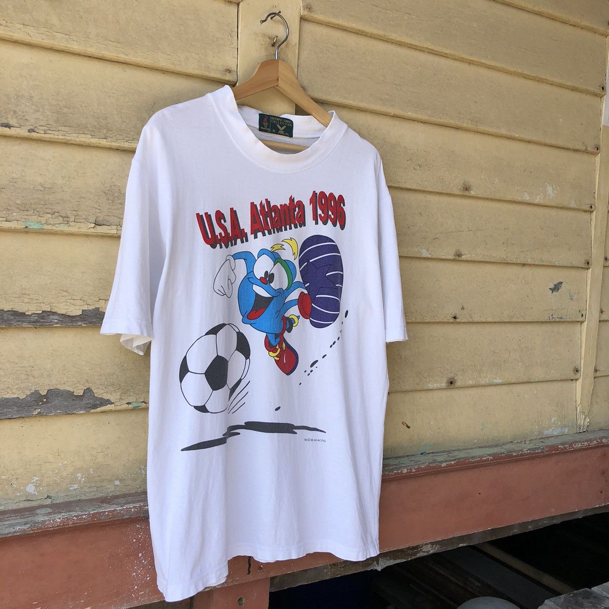USA Olympics Vintage 90s Olympic Games USA Atlanta 1996 Tshirt Size US XL / EU 56 / 4 - 2 Thumbnail