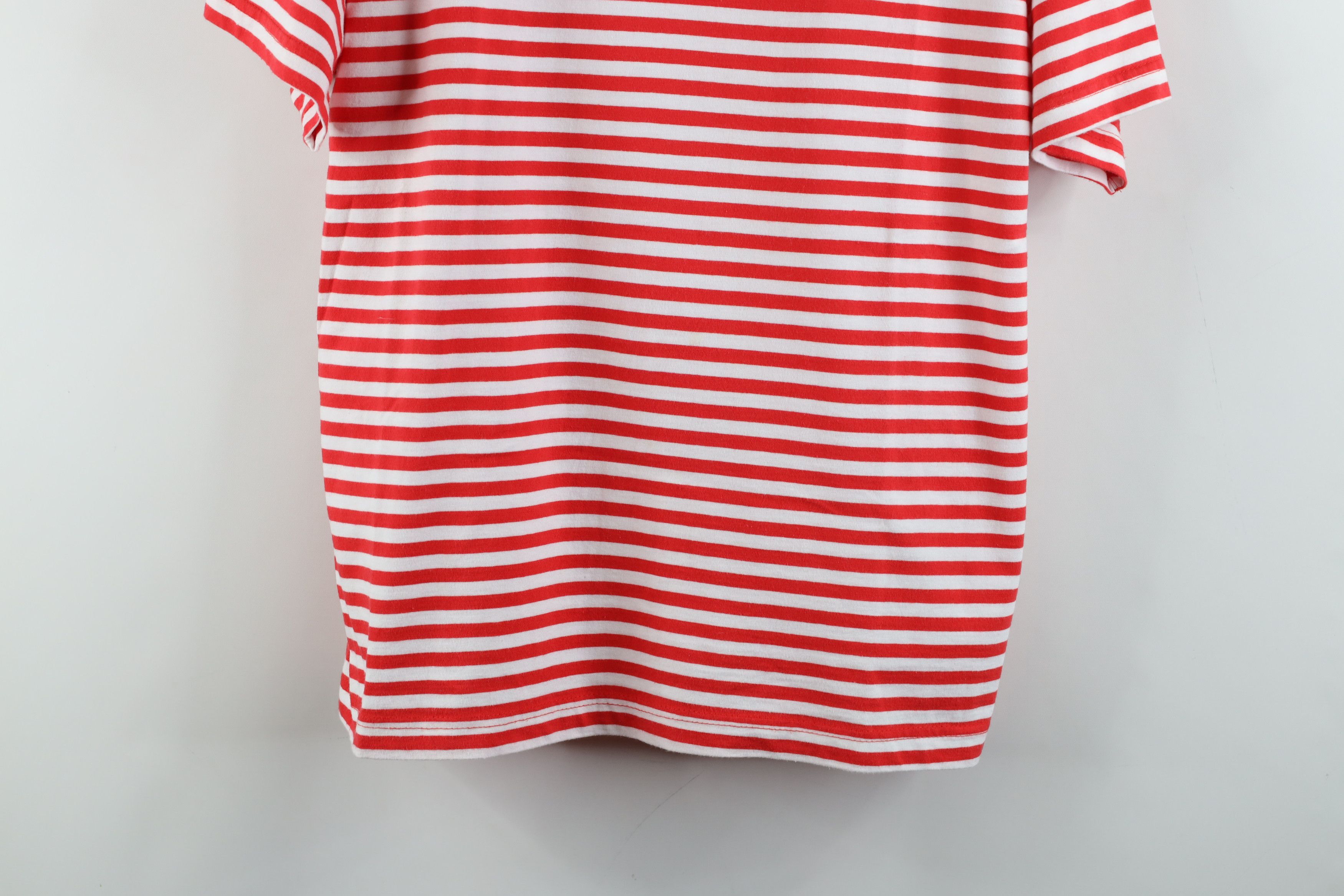 Vintage Vintage 90s Streetwear Cane Striped Short Sleeve T-Shirt USA Size M / US 6-8 / IT 42-44 - 3 Thumbnail