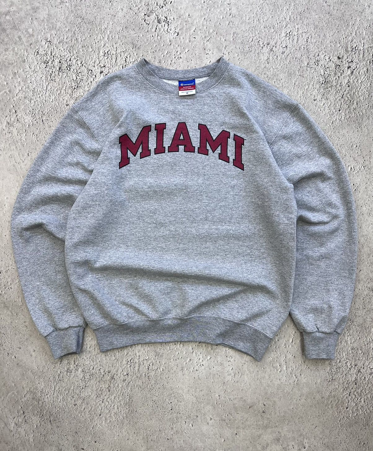 Champion × Vintage Vintage 80's MIAMI CHAMPION Reverse Weave USA Streetwear Size US M / EU 48-50 / 2 - 1 Thumbnail