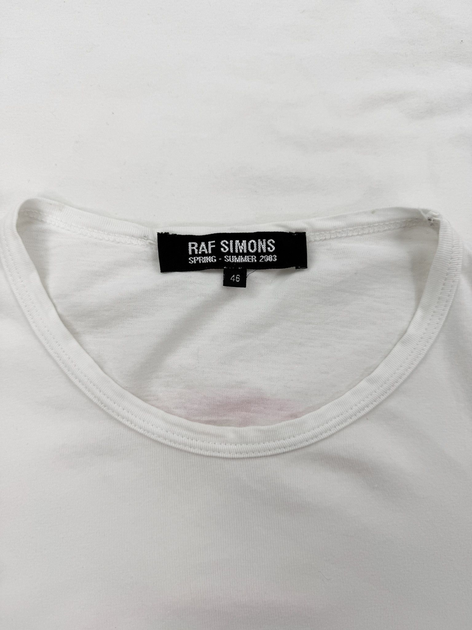 Raf Simons SS03 Raf Simons ‘Consumed’ White Membership Pending Long Sleeve Shirt Size US S / EU 44-46 / 1 - 2 Thumbnail