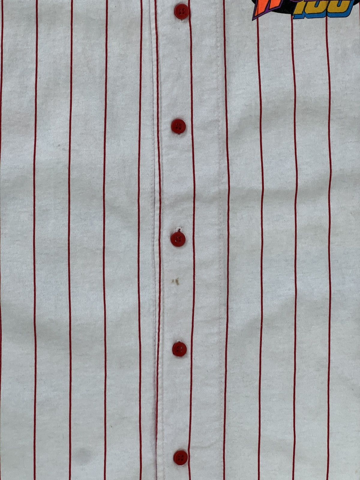 NASCAR Vintage 90s Racing World 100 Speedway Baseball Jersey Large Size US L / EU 52-54 / 3 - 6 Thumbnail