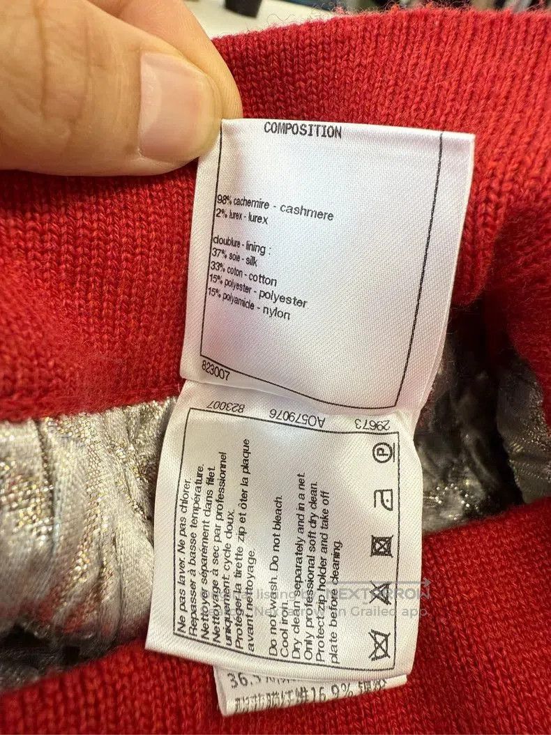 Chanel Chanel Tweed Mini Skirt Red. Size US 34 / EU 50 - 5 Thumbnail