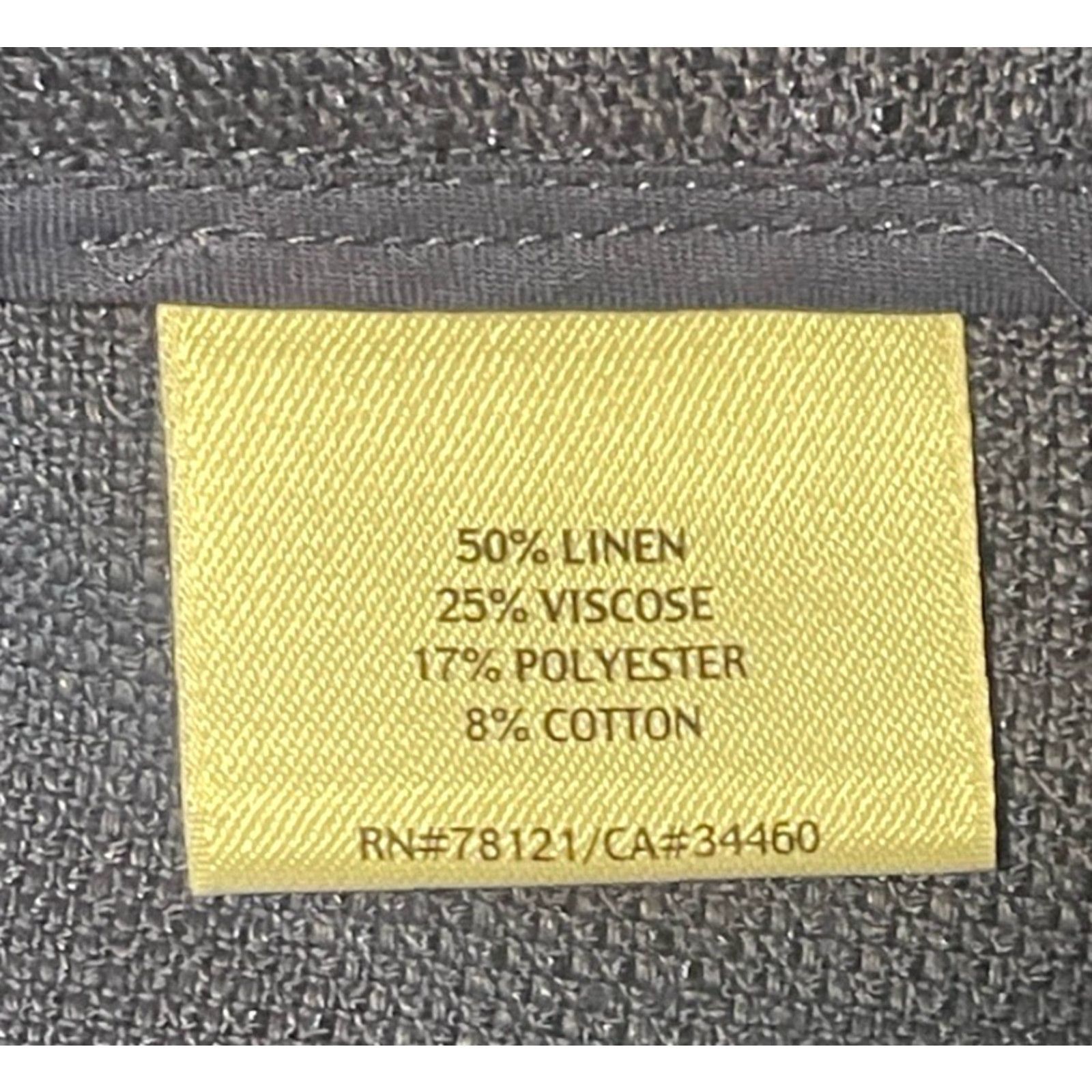 Eileen Fisher Eileen Fisher Blazer Women L Blue Linen Blend Unlined Solid Career Casual Jacket Womens Size L / US 10 / IT 46 - 5 Thumbnail