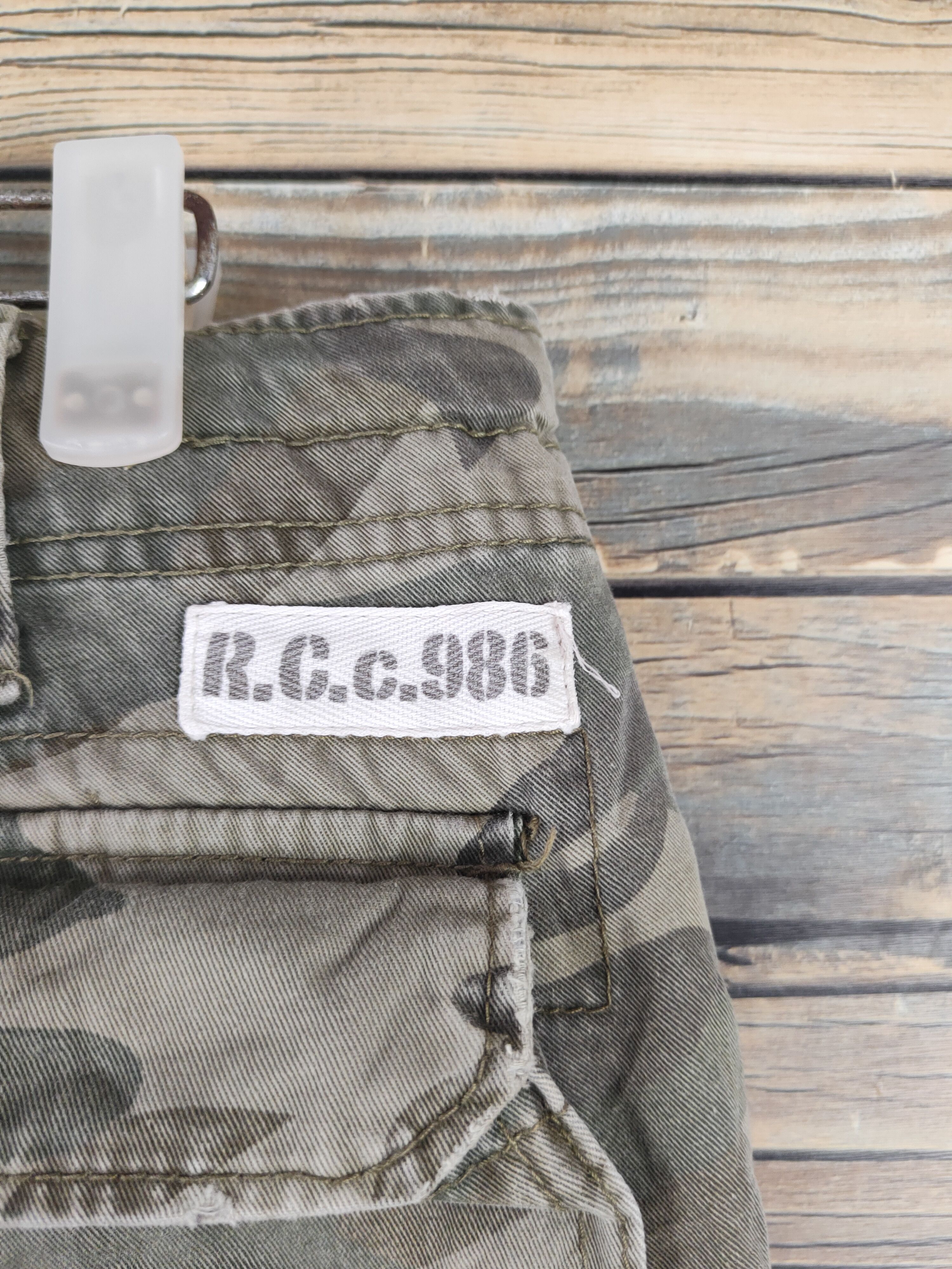 Japanese Brand DL Real Crush Camouflage Multipocket Cargo Pants #46-250T Size US 33 - 10 Thumbnail