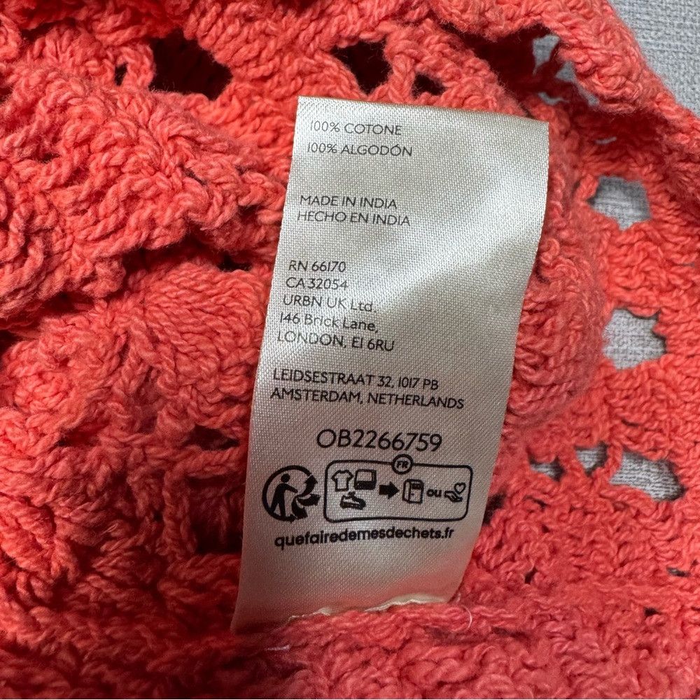Free People NWT New $128 Free People Bayside Crochet Radiant Watermelon Size L / US 10 / IT 46 - 9 Thumbnail