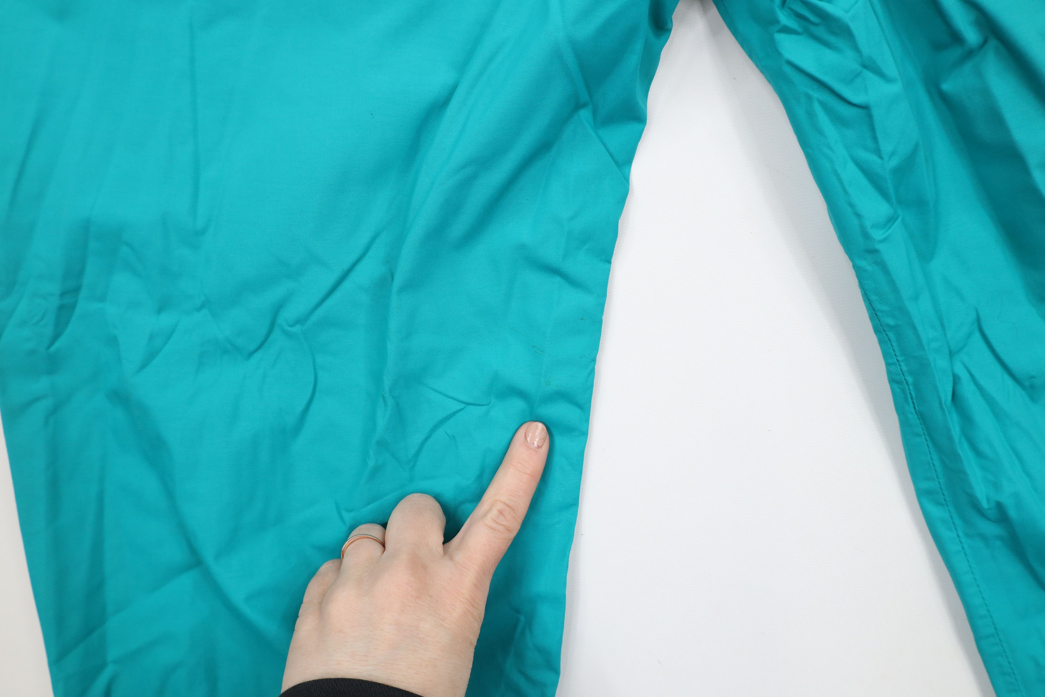 Eddie Bauer × Vintage Vintage 90s Eddie Bauer Waterproof Rain Jogger Pants Teal Size US 32 / EU 48 - 11 Thumbnail