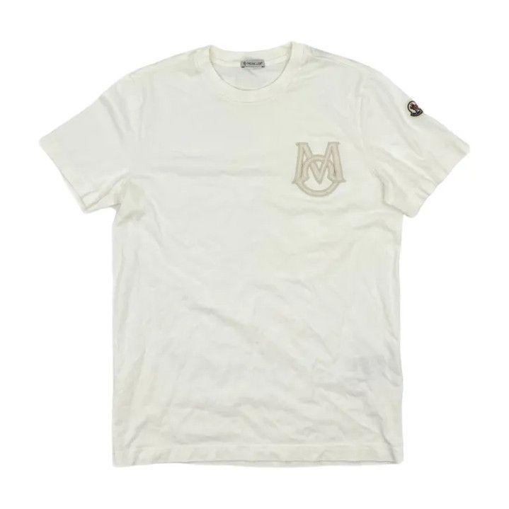 Moncler Moncler Solid Logo Short-Sleeve T-Shirt Size US M / EU 48-50 / 2 - 1 Thumbnail