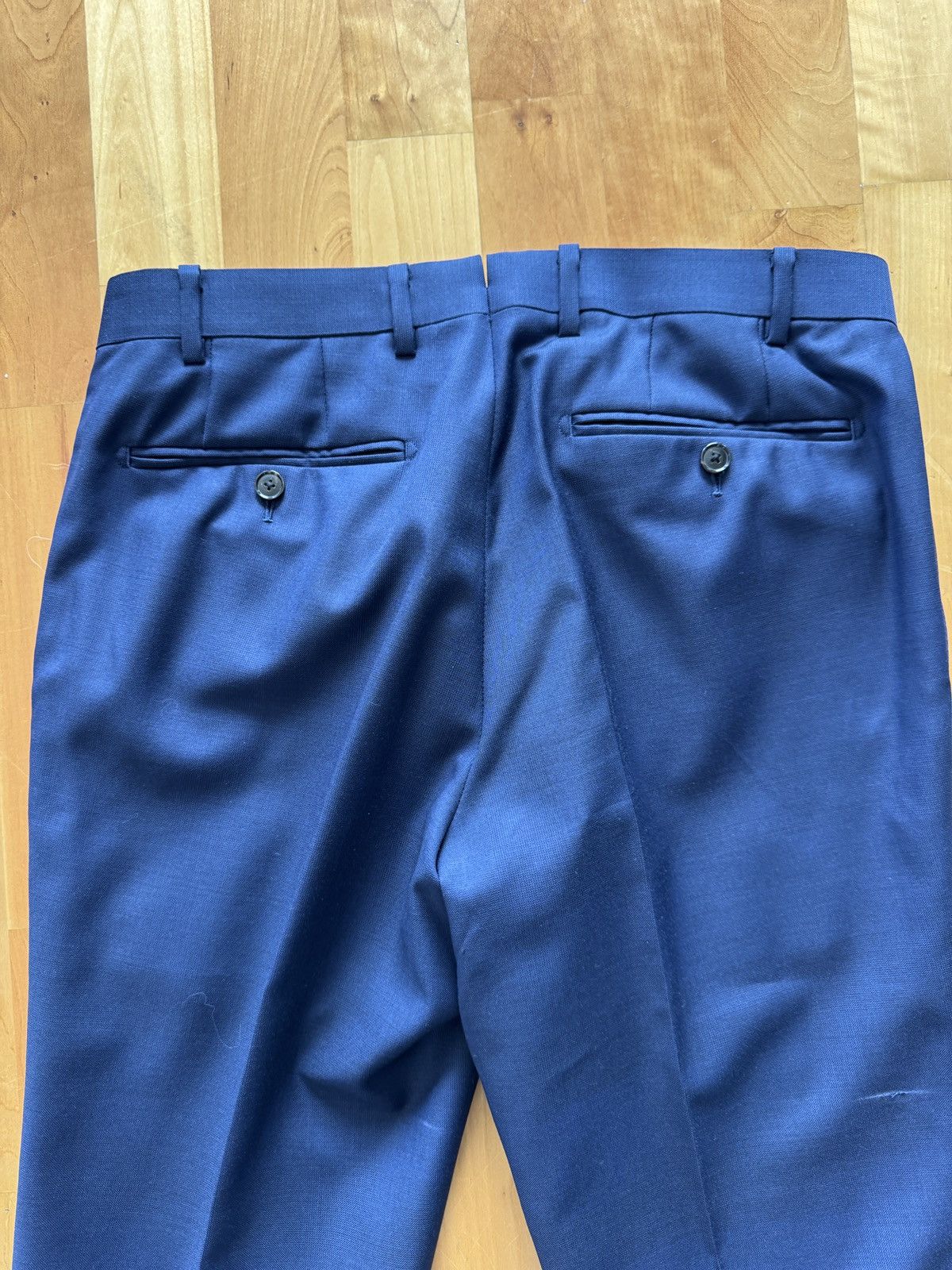 Suitsupply Suitsupply Custom Navy Blue Super 150’s Wool Trousers Size 38R - 9 Thumbnail