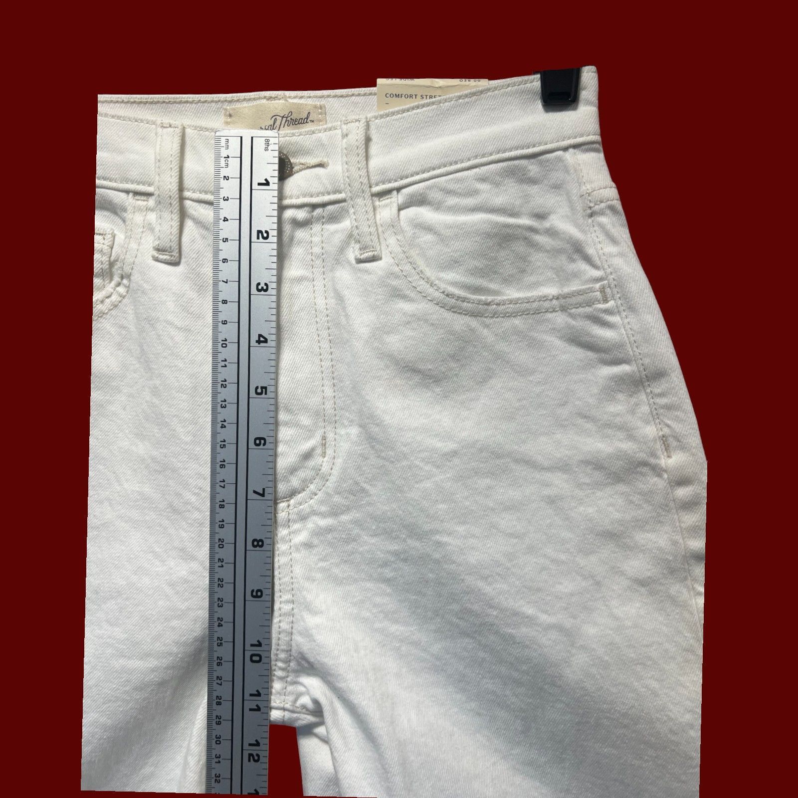 Other Universal Thread-Womens High-Rise Wide Leg Pants-Fitted At H Size 24" / US 00 / IT 34 - 5 Thumbnail