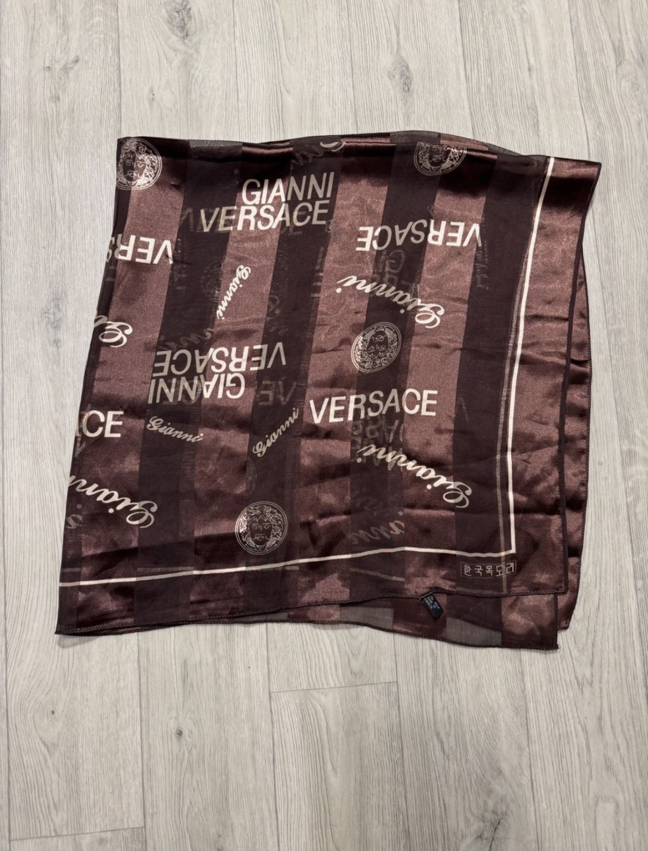Versace Gianni Versace Monogram Silk Shawl Size ONE SIZE - 2 Thumbnail