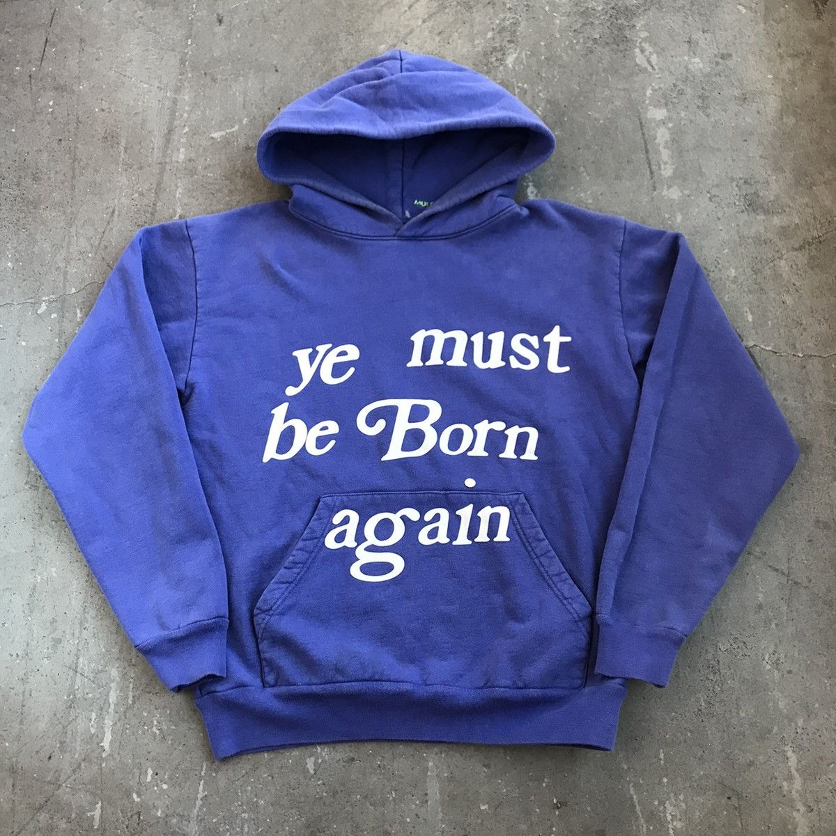 2019 CPFM Ye Must Be Born Again Blue Hoodie Size Medium USA