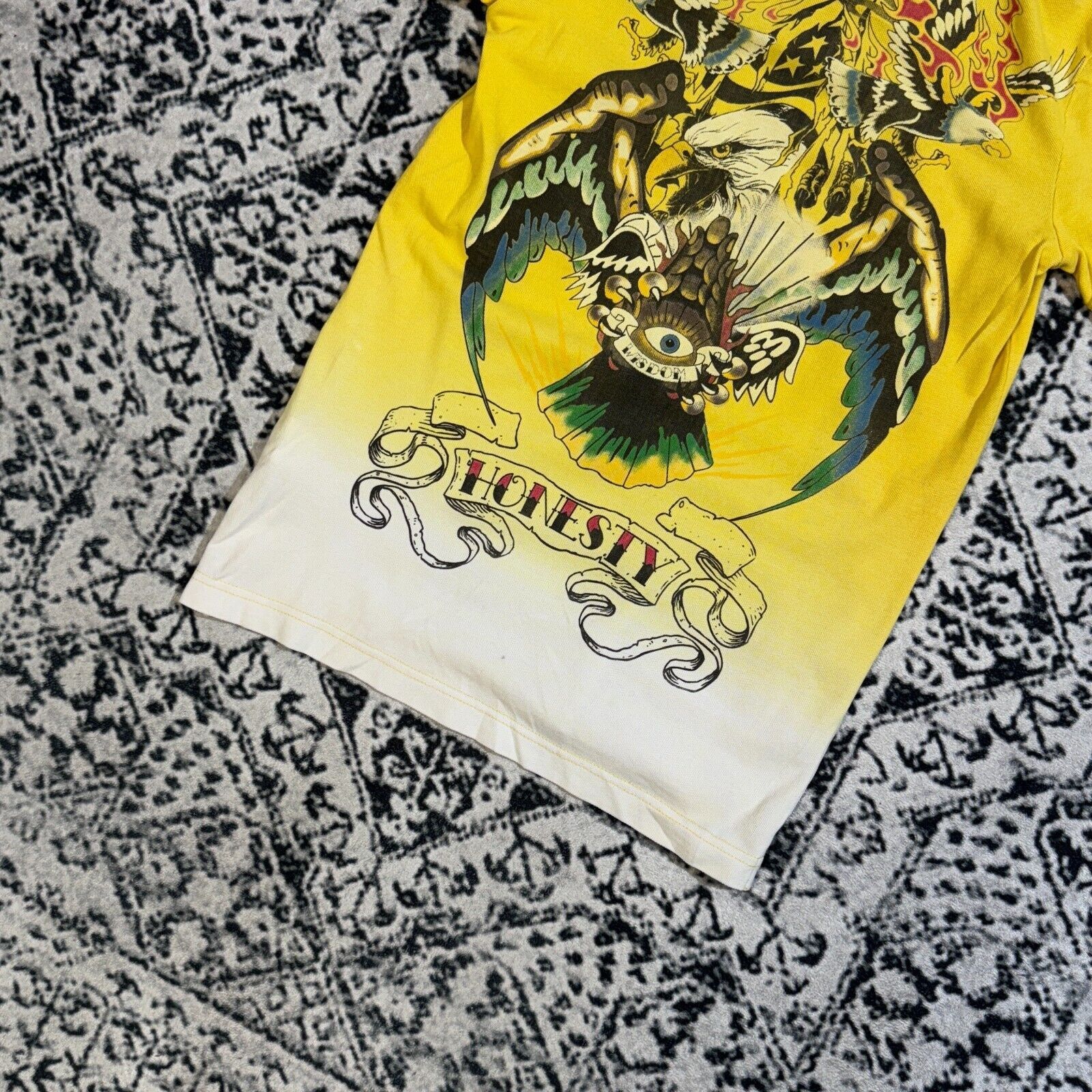 Ed Hardy × Vintage Cipo&Baxx Yellow Cotton Polo Shirt Size M Ed Hardy Christian Size US M / EU 48-50 / 2 - 2 Thumbnail
