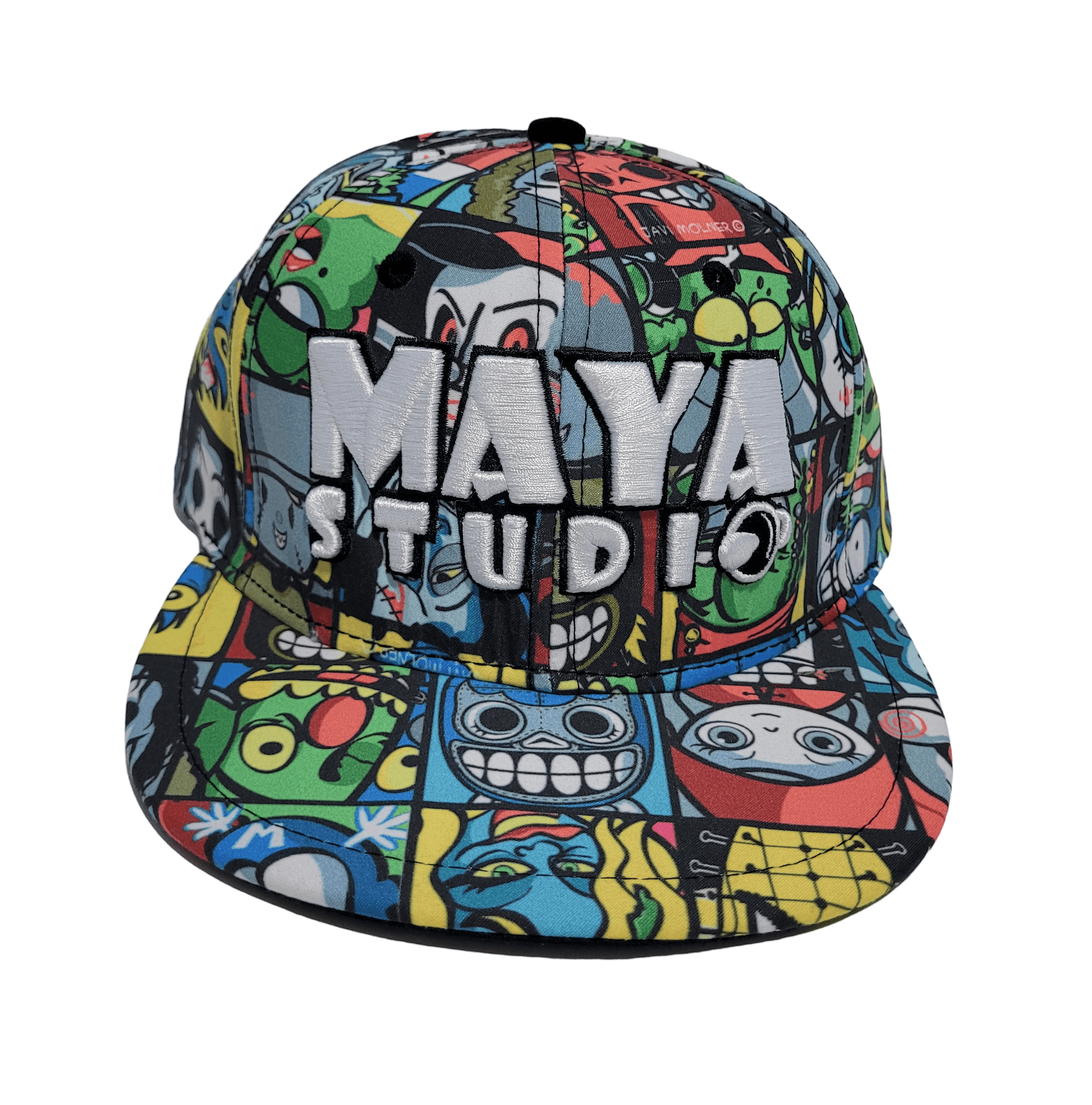 Other Maya Studio Colorful Cartoon Collage Snapback Size ONE SIZE - 1 Thumbnail
