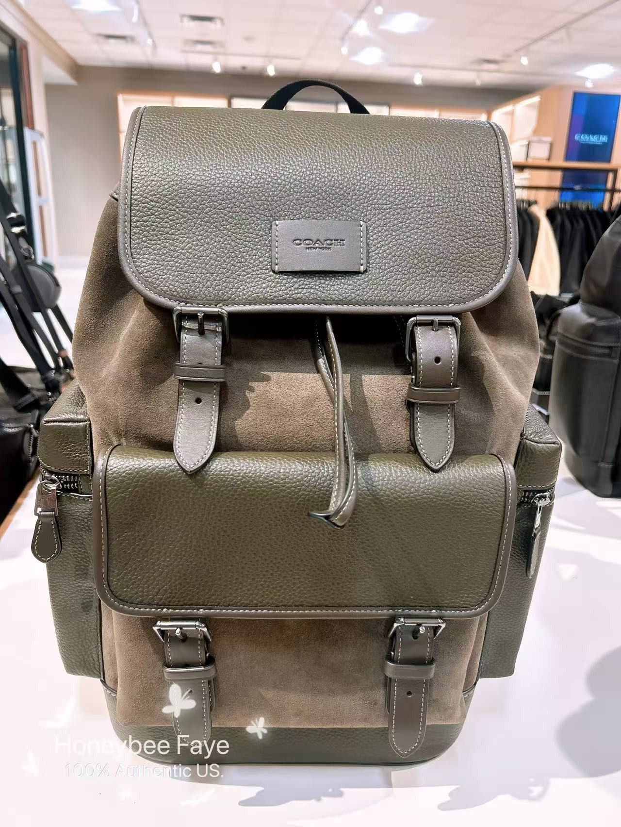 Coach NWT Coach MEN's Sprint Backpack CCG12 suede 2025 Fall🔥🔥 Size ONE SIZE - 2 Thumbnail