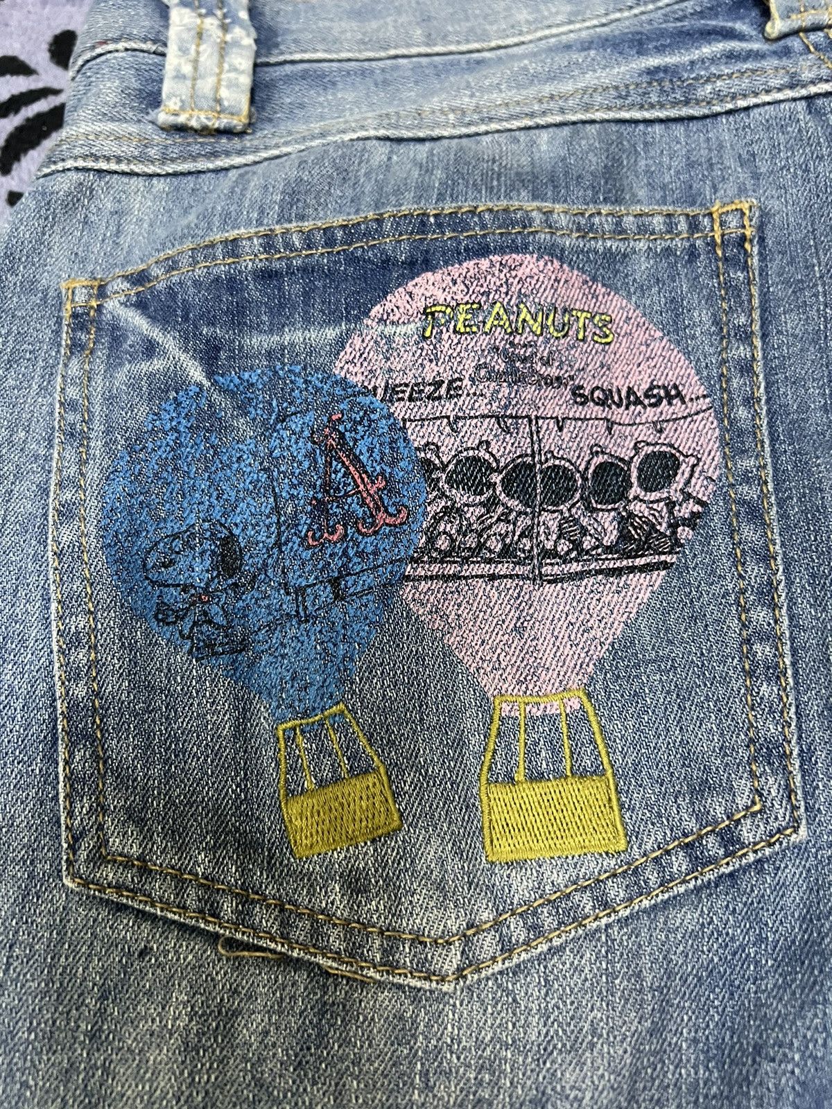 Peanuts × Vintage Peanuts Patchwork Jeans Size 30" / US 8 / IT 44 - 11 Thumbnail