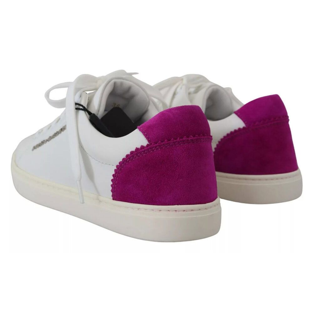 Dolce & Gabbana Dolce & Gabbana White Classic Sneakers Women Leather Shoes Size US 5 / IT 35 - 4 Thumbnail