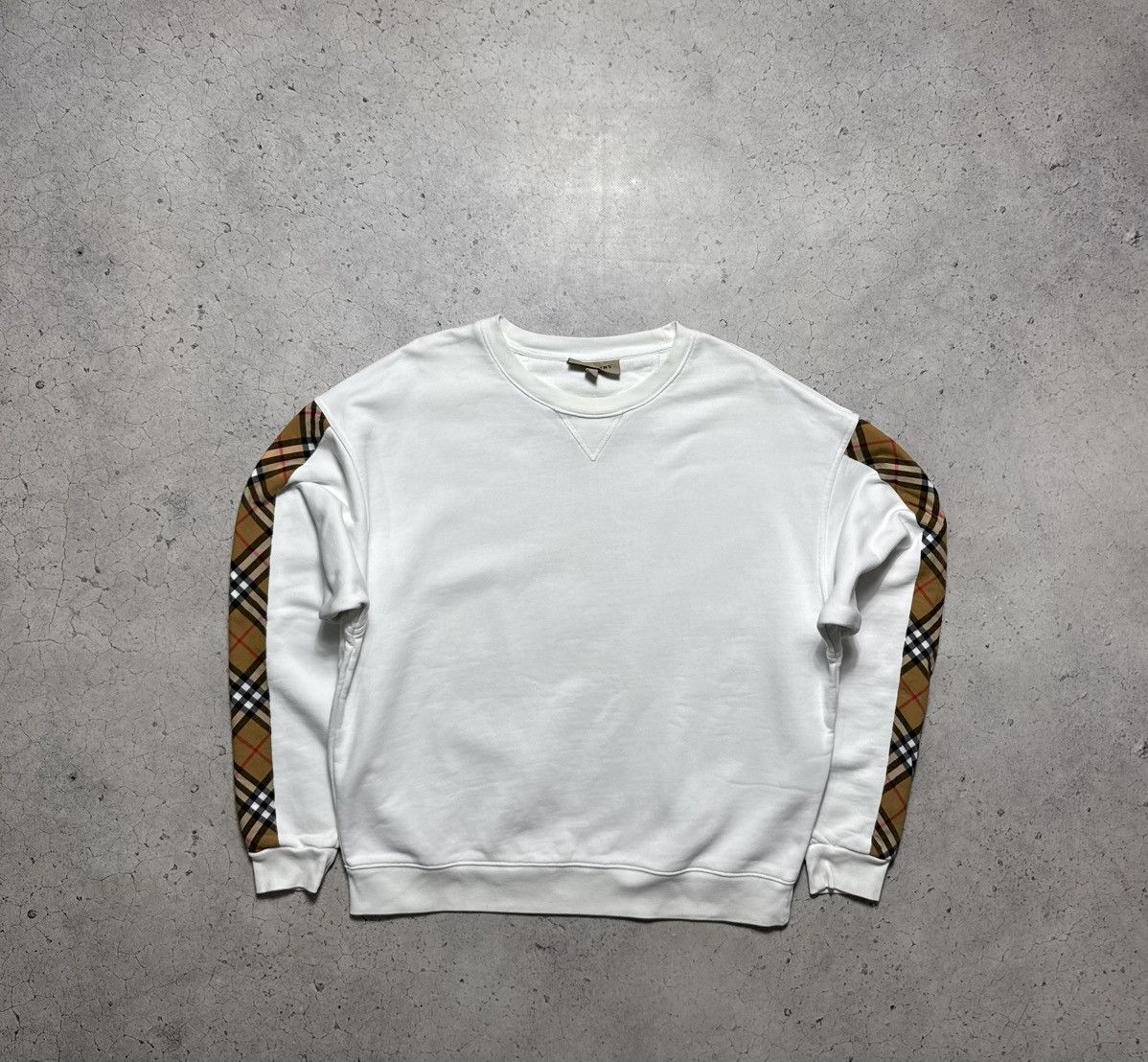 Burberry Burberry London Checkered White Sweatshirt Size S White Size US S / EU 44-46 / 1 - 1 Thumbnail