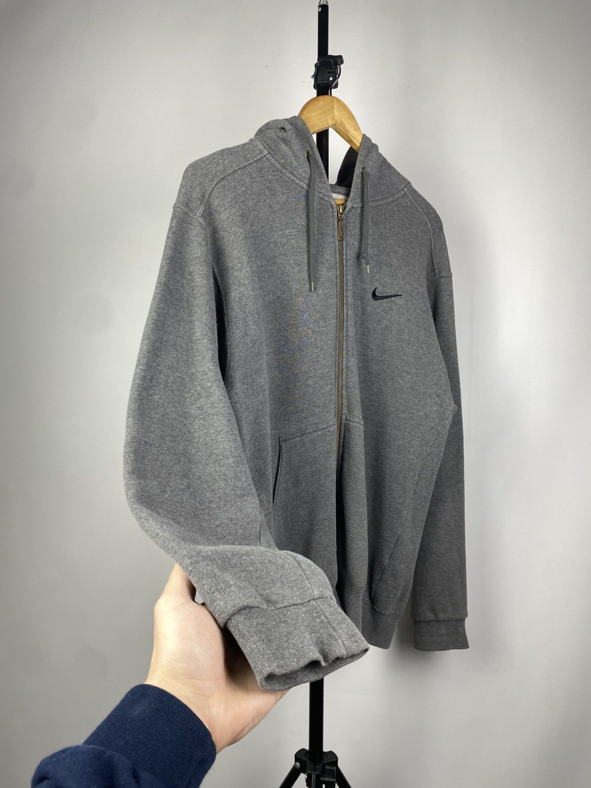 Nike × Nike ACG × Vintage Vintage Nike 90s Shox Zip-Up Hoodie BIg Logo Size US M / EU 48-50 / 2 - 2 Thumbnail