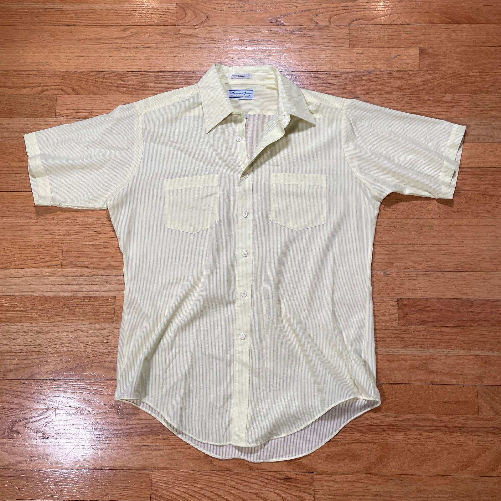 Sears Vintage Sears Summer Tones Shirt Short Sleeve Button Down | Grailed