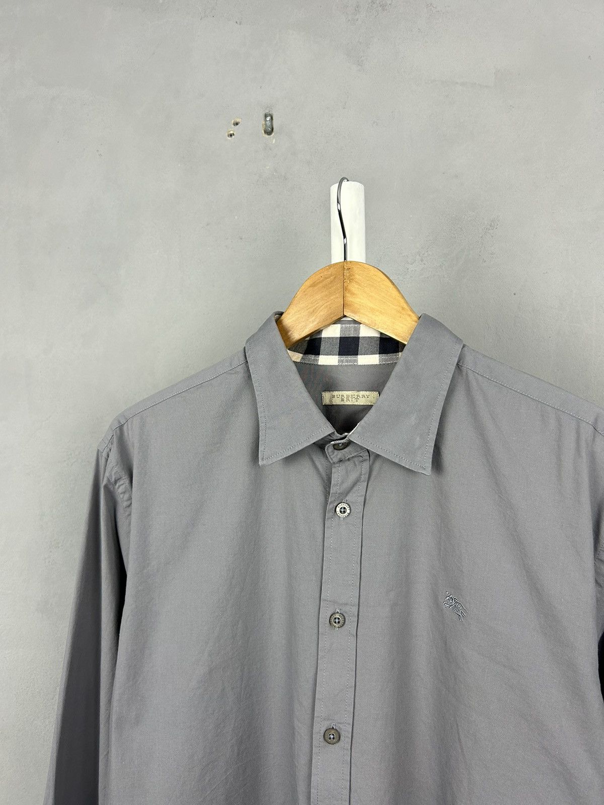 Burberry Burberry Button Up Shirt Grey Size US L / EU 52-54 / 3 - 3 Thumbnail