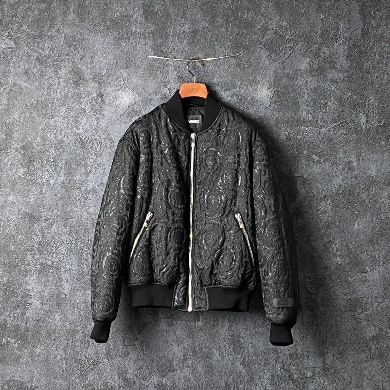 Versace Versace Black stand-up collar jacket Size US M / EU 48-50 / 2 - 1 Thumbnail