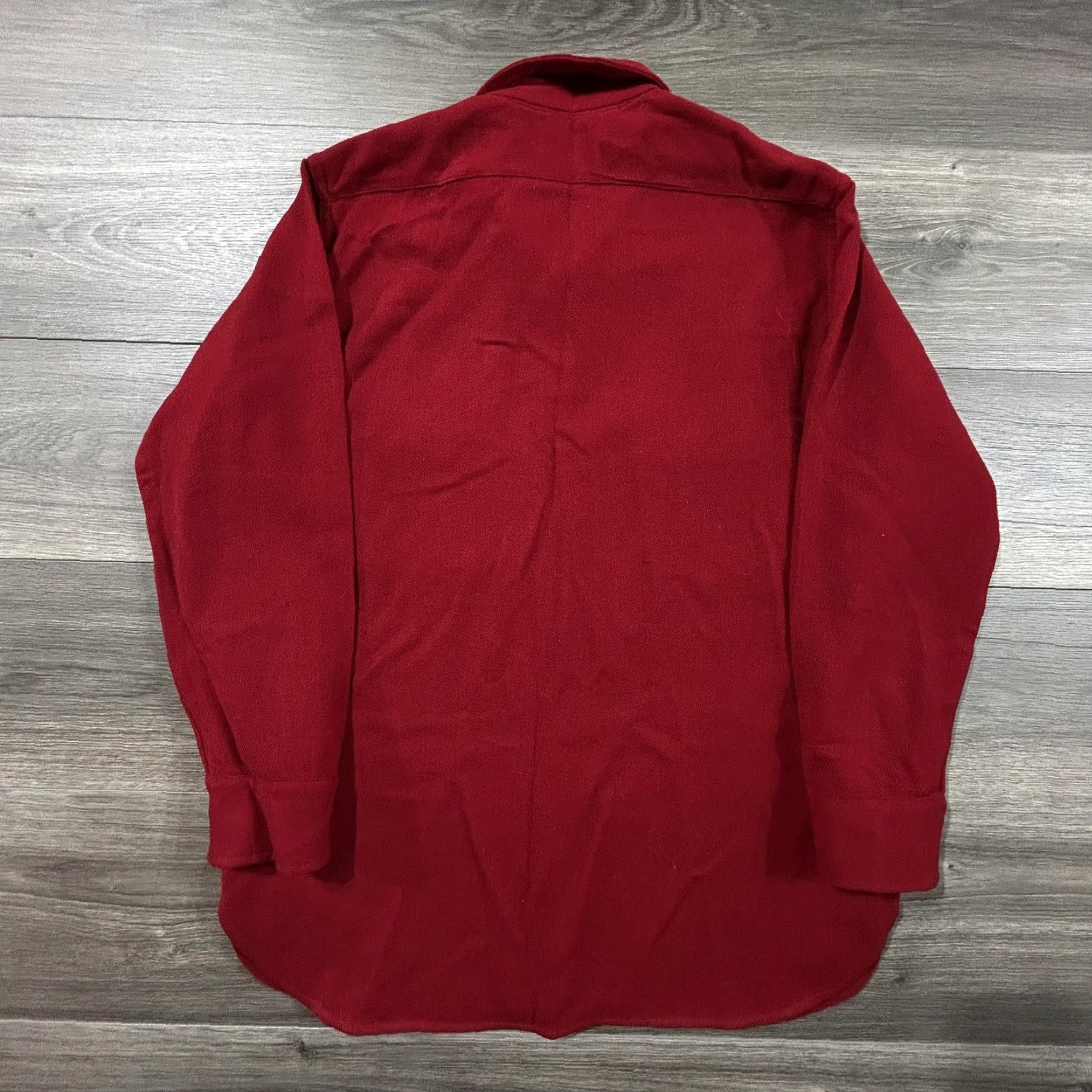 Vintage VINTAGE Pilgrim Shirt Mens Large Wool Twill Red Elbow Patch 50s USA Button-Up Size US L / EU 52-54 / 3 - 2 Thumbnail