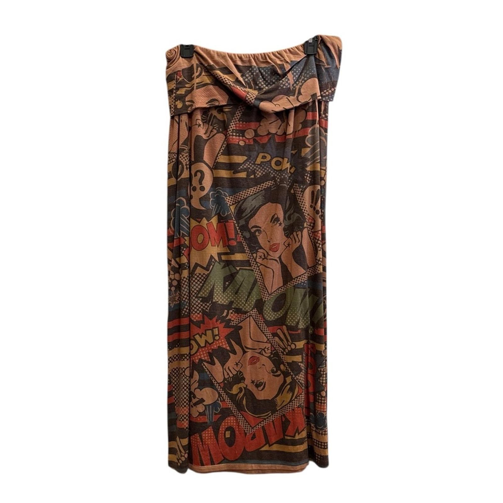 Other Poliana Plus Women’s Graphic Comic Print Maxi sz L Size 36" / US 14 / IT 50 - 1 Thumbnail