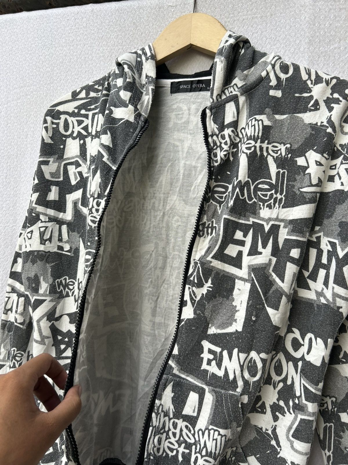 14th Addiction × 20471120 × Japanese Brand Japanese Space Opera Zip Hoodie Printed Ifsixwasnine Style Size US M / EU 48-50 / 2 - 5 Thumbnail
