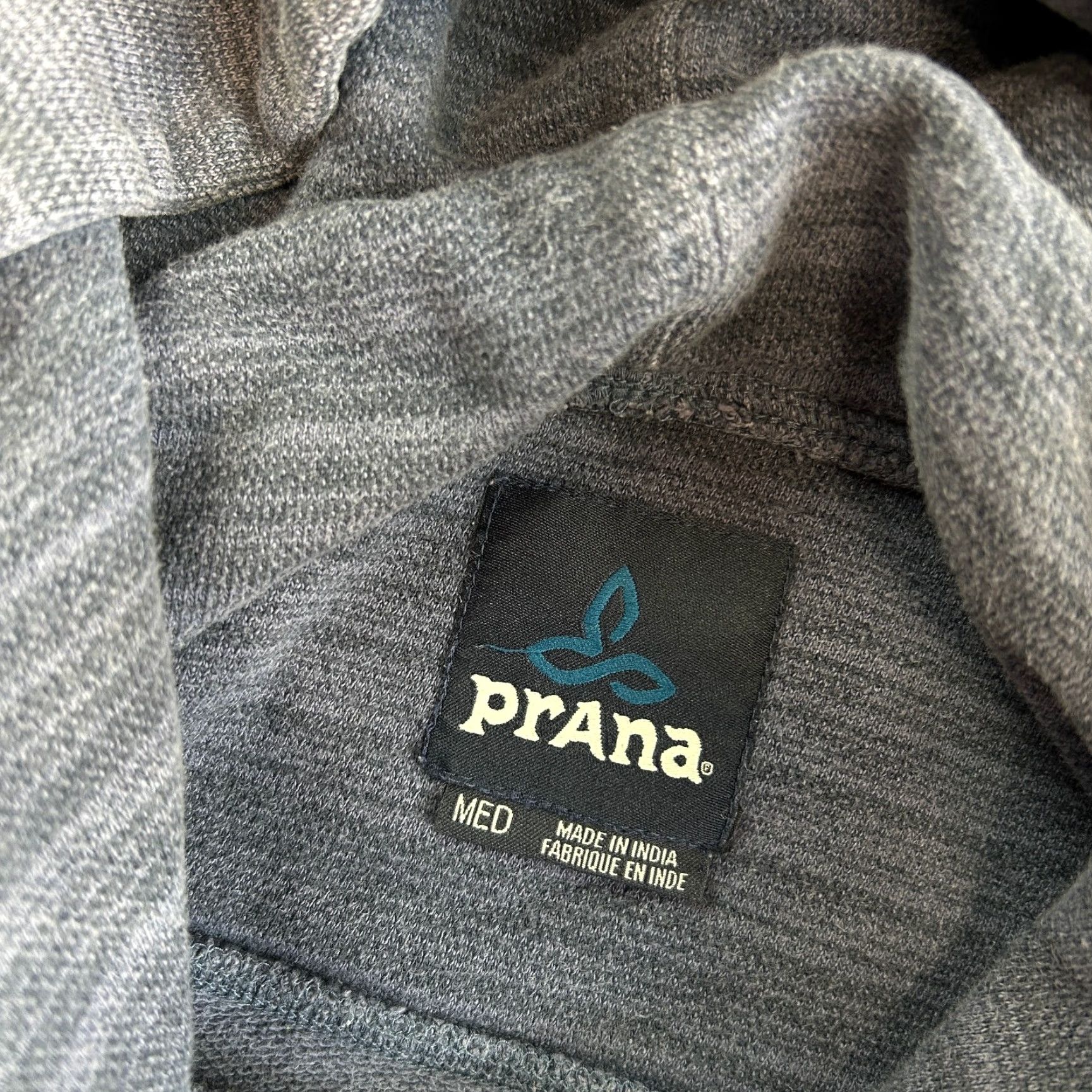 Prana prAna Hoodie Men M Blue Striped Knit Cotton Pullover Hooded Sweatshirt Casual Outdoor Beach Style Breathe 2010s Mens Size US M / EU 48-50 / 2 - 3 Thumbnail