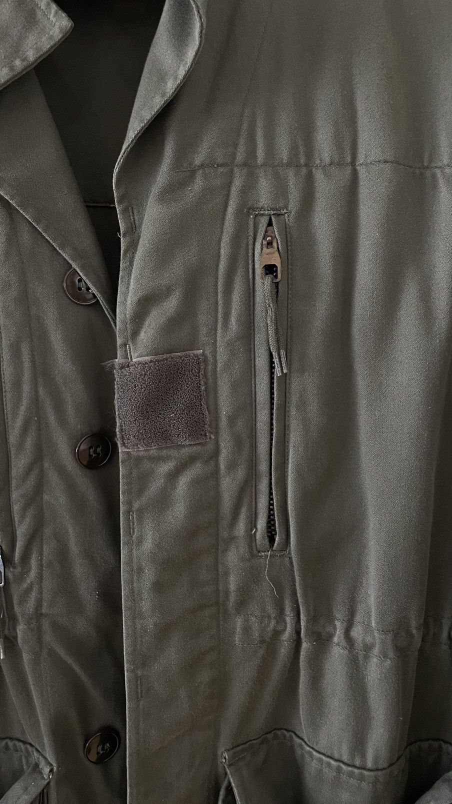 Vintage Vintage 1978 French Khaki Army Jacket Size US L / EU 52-54 / 3 - 2 Thumbnail