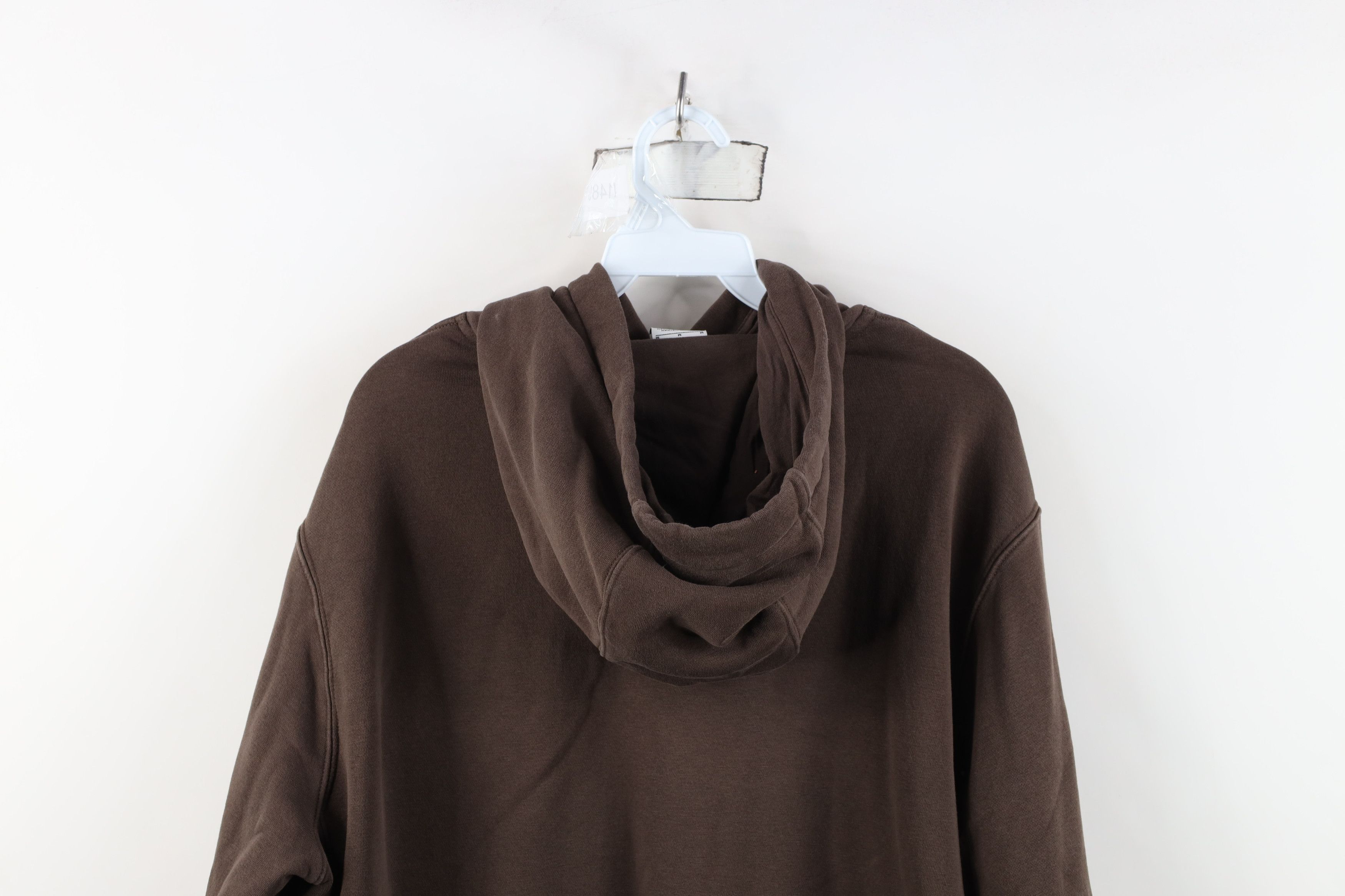 Nike Vintage Y2K Nike Swoosh Hoodie Sweatshirt Chocolate Brown Size US M / EU 48-50 / 2 - 12 Thumbnail