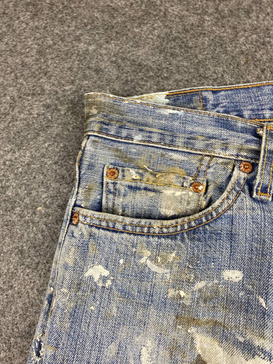 Levi's vintage levis 529 paint splatter distressed denim Size US 38 / EU 54 - 11 Thumbnail