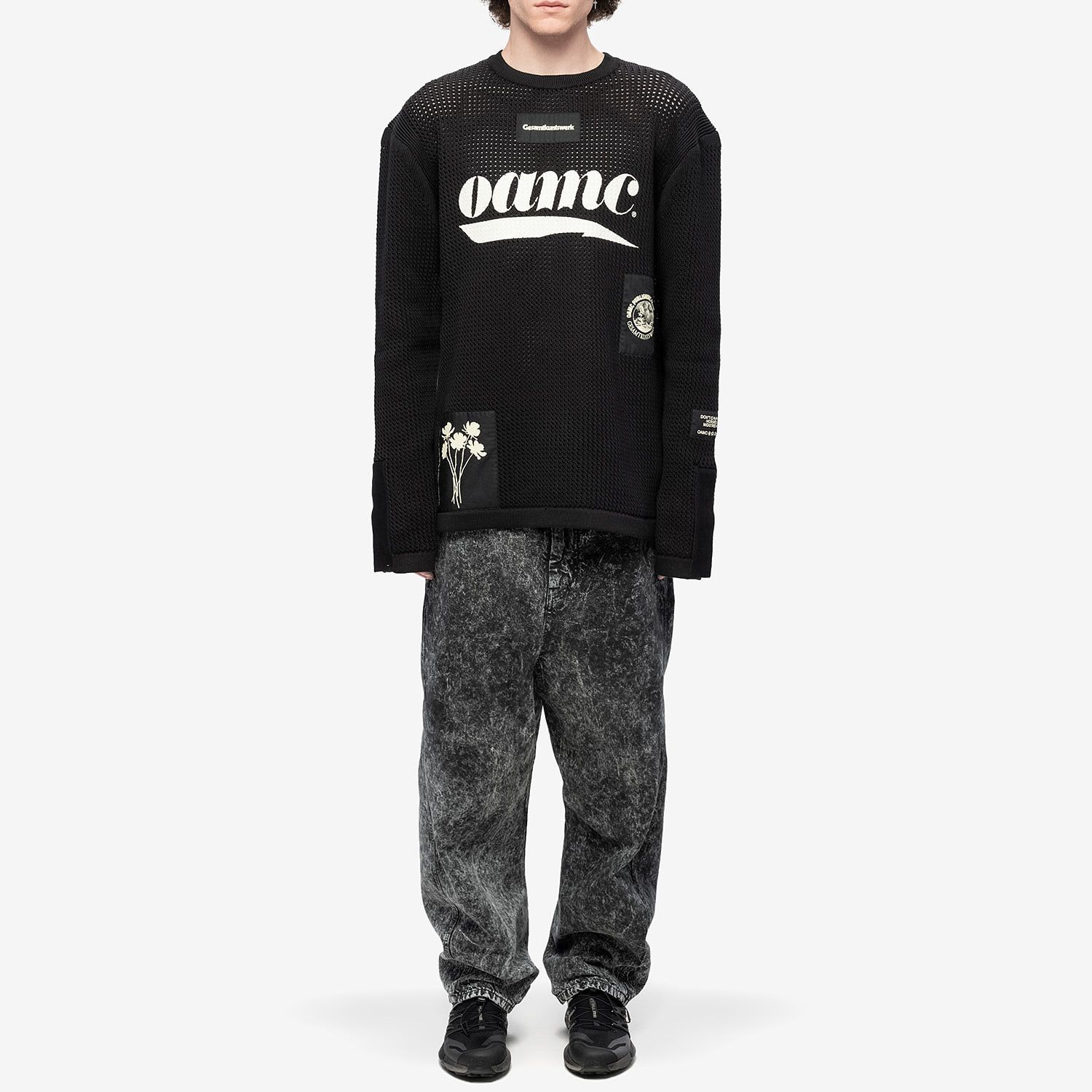 OAMC 1y0225 Logo Crewneck Sweater in Black Size US M / EU 48-50 / 2 - 6 Thumbnail