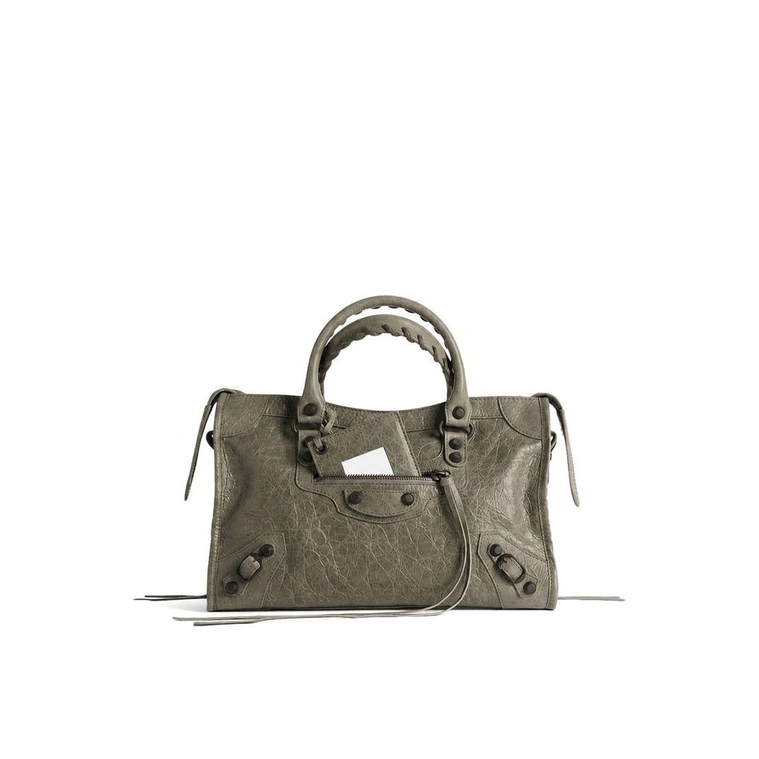 Balenciaga Le City Small Army Green Bag, Women's