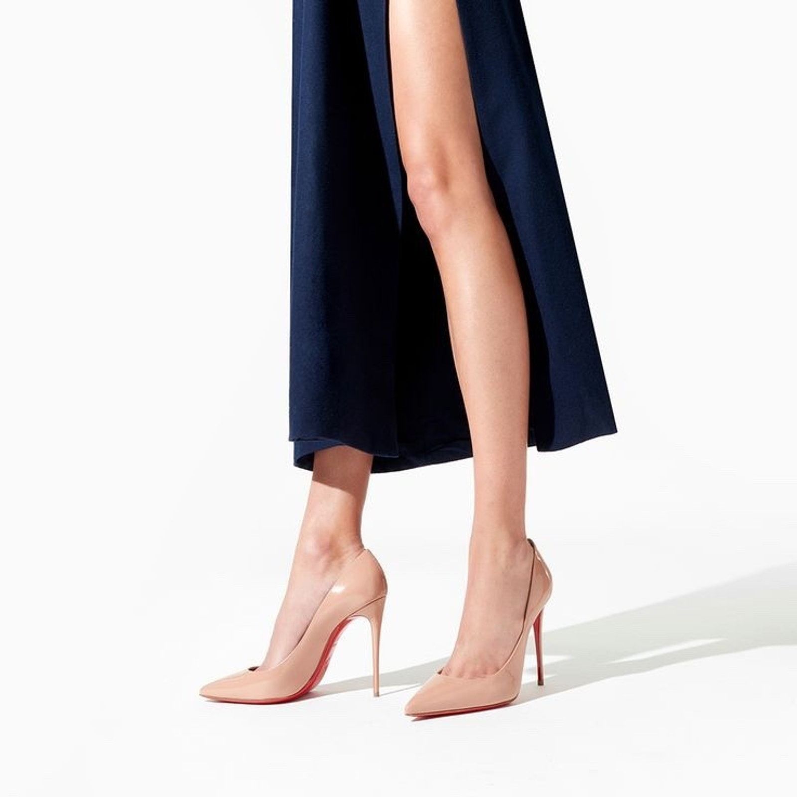 Christian Louboutin Christian Louboutin Decollete 554 100 Patent Nude 6248 Size US 6.5 / IT 36.5 - 3 Thumbnail