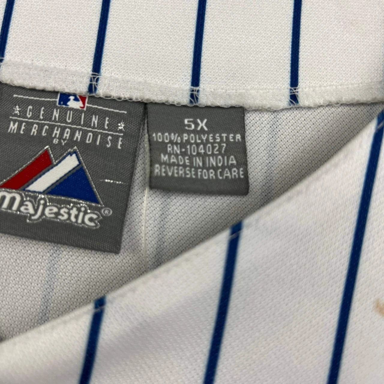 Majestic New York Mets Jersey Shirt Men 5X White Striped Majestic New Size US XXL / EU 58 / 5 - 8 Thumbnail